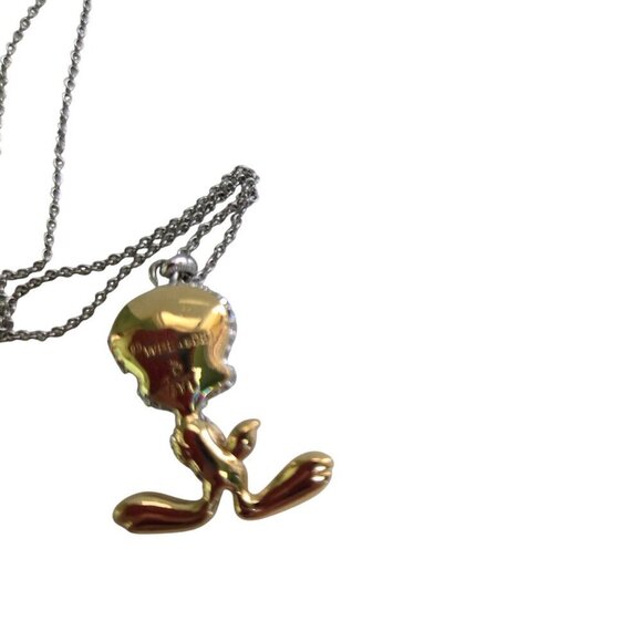 Vintage Danbury Mint Rare Tweety Bird Rhinestone Necklace 16" Adjustable - Picture 4 of 8